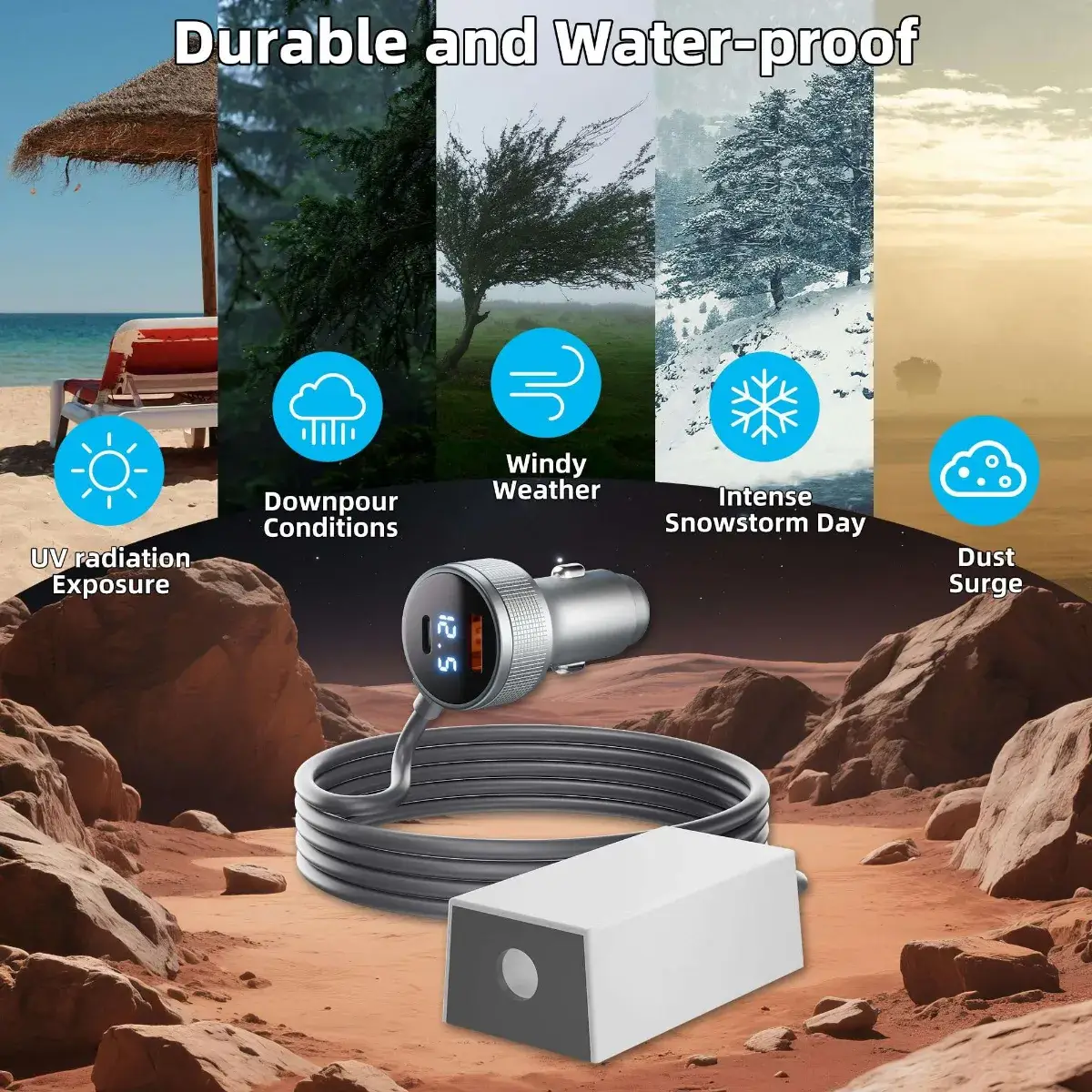 Water spray test IP67 waterproof performance demonstration